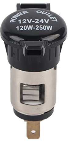 Enchufe para Encendedor de Cigarrillos 12-24 V Adaptador para Encendedor de Cigarrillos Encendedor de cigarros Hembra para Coche Motocicleta GPS, teléfono móvil, cámara, Mp3