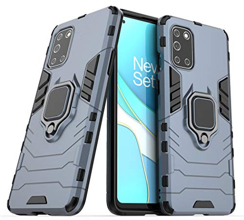 LuluMain Kompatibel mit OnePlus8T Hülle, Ring Ständer Magnetischer Handyhalter Auto Caseme Schutzhülle Case für OnePlus 8T (Navy Blau)