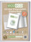 eco-eco eco100 Präsentationsbuch, A3, 50% recycelt, 20 Fächer, transparent, Aufbewahrungsbox, Portfolio, Kunstmappe mit Kunststoffhüllen, transparent