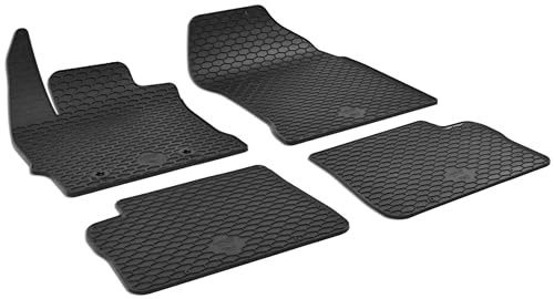 Walser DirtGuard Gummi Fussmatten Auto für Toyota Auris (E18) 10/2012-12/2018, Toyota Corolla (E18, ZRE1) 06/2013-05/2019, 100% passgenaue Auto Fußmatten, robuste Universal Fußmatte Auto