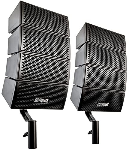Earthquake Sound DJ-Array Gen2 - Juego de 2 altavoces (10,16 x 10,16 cm), color negro