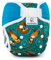 Bamboolik. Waschbare Überhose für Windeln, Einheitsgröße, Klettverschluss, doppelte seitliche Barriere, zwei elastische Taille. (Otters in Love + Turquoise)
