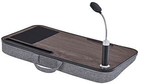 Teamson Home Support pour PC Portable Tablette Table de lit Coussin Gris Brun VNF-00112-UK