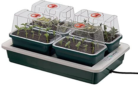 Muddy Hands Fab 4 Electric Heated Windowsill Propagator Plant Seed Tray