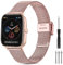 Issinlky Cinturino per Amazfit GTS 3, 20mm acciaio inossidabile metallo Cinturino per Amazfit Bip 3, Bip 3 Pro, Amazfit Bip, Bip U Pro, Amazfit GTR 42mm, GTS 2 Mini, GTS, GTS 2, GTS 3, GTS 4, 4 Mini