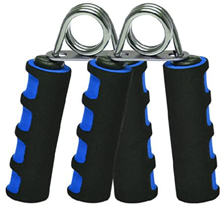 2 Stücke Handtrainer Fingertrainer Männer Handmuskeltrainer Fingerhantel Unterarmtrainer Grifftrainer Einstellbar Griffkraft Handgelenk Trainer für Herren Fitness Muskeltraining Rehabilitation