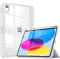 TiMOVO Cover per iPad A16 11 Generazione 11 Pollici 2025, iPad 10 Generazione 2022 10,9 Pollici con Portapenne, Custodia con Trasparente, Funzione di Auto Sveglia/Sonno, Grigio Chiaro