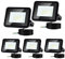 Tubiaz 5er 30W LED Strahler, 2550LM Superhell Außenstrahler, IP66 Wasserfest LED Fluter, 3000K Warmweiß LED Scheinwerfer Flutlicht Aussenstrahler für Lager, Garage, Hof, Parkplatz(kein Stecker)