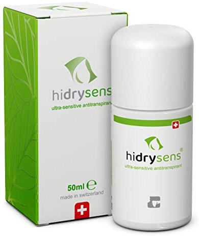 hidry sens Antitranspirant - kein Deo - ultra sensitives Antiperspirant mit Cooling-Effekt gegen Achselschweiß, Schwitzen an sehr empfindlichen Körperregionen und bei Kindern