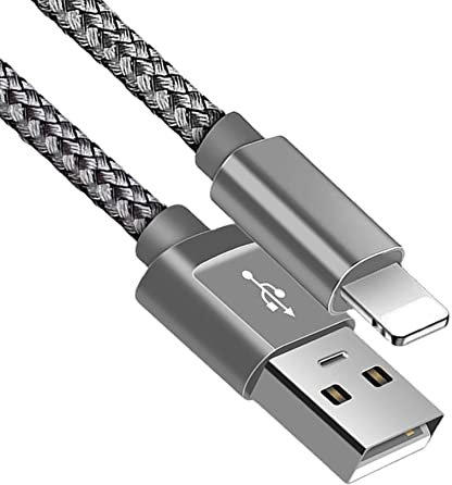 for iphone Charger Cable, (3M 2M 1M) Certified Braided Nylon Fast Charger Cable Compatible with iPhone 12, Max XS XR 8 Plus 7 Plus 6s 5s 5c (3 Meter)