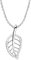 Sofia Milani - Women's Necklace 925 Silver - with Zirconia Stone - Leaf Pendant - N0678