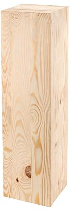 DECOKTIVO Pflanzenständer Holz, Vintage Holzdeko, Blumenständer, Blumenhocker, Holzblock, Dekosäule, Blumensäule DIY, Stabil und Langlebig, 75x20x20 cm