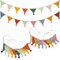 Wimpelkette Outdoor, Jisrcha 2 Stück Wimpelkette Kinderzimmer, 2.6 M Wimpelkette Stoff, Mini Wimpelketten für Hochzeit Geburtstagsdeko Party Zuhause Festival Dekoration, (Süßwaren)