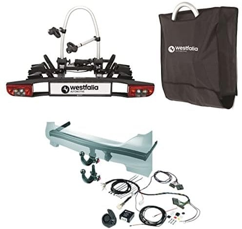 Bundle of Westfalia BC 60 + Westfalia Abnehmbare Anhängerkupplung für Audi A4 Limousine/Avant/Quattro (B8) (BJ 09/07-11/15), Audi A5 Sportback/Coupe/Cabrio (B8) (BJ 06/07-04/17) - im Set mit 13-pol.