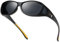 DUCO Herren und Damen Sonnenbrillen Polarisiert Unisex Brille UV400 Schutz Wrap Around Blendschutz Überbrille für Brillenträger Fit-over Polbrille (M Größe Schwarz Rahmen Gelb Temple Grau Linse)