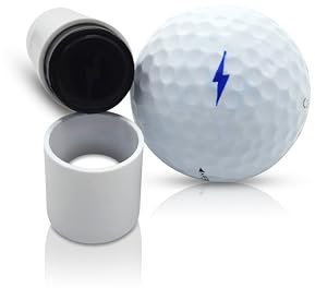 SWVL Sports Golfball-Stempelmarker, Blitz-Symbol, Blau