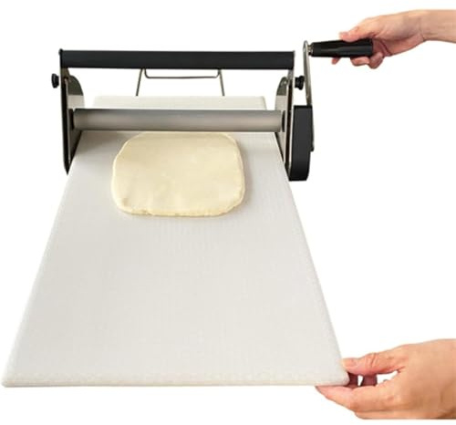 Laminoir à Pâte Pliable, Machine Manuelle Pour Pâtisserie, Pizza, Rouleau à Fondant En Acier Inoxydable, épaisseur Réglable 0 à 17,5 Mm,RS101