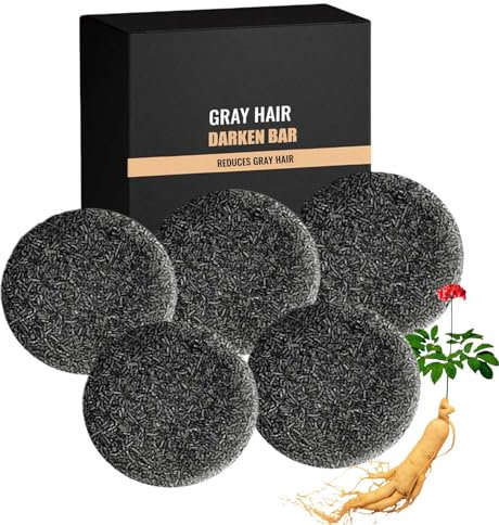 Gray Hair Reversing Shampoo Bar,thinning Hair Growth,strengthening & Volumizing,oily Hair,ph Balanced,deeply Cleans The Scalp,coverage,hair Hydrating & Moisturizing,for Gray Hairs Beard (5pcs)