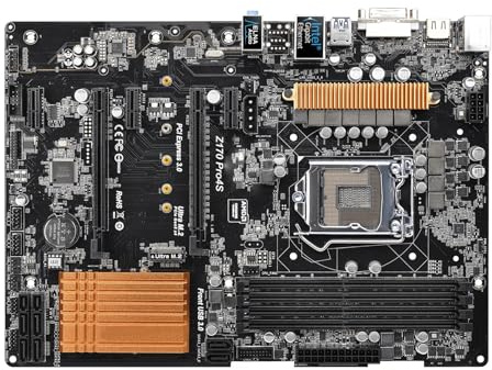 Placa Madre Placa Base Fit For ASRock Z170 PRO4S Intel LGA 1151 DDR4 64 GB M.2 Compatible con procesadores i5-7600, i3-6300, i5-6400, i3-7300 y i5-7500 ATX