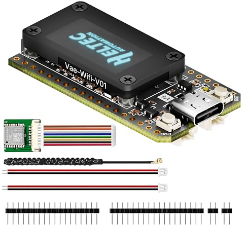 Heltec WiFi LoRa 32 V4 Development Board with OLED Display 27dBm High Power ESP32-S3 SX1262 Chip for Meshtastic IoT Devices Smart Home and Wireless Communication (Standard with Display + GPS)