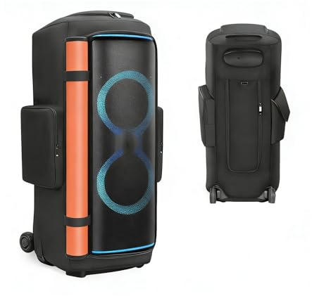 EUGOOCX Speaker Dust Cover Protective Bag Compatible with JBL PartyBox 720, Portable Sleeve Storage Travel Case with Side Porkets, Black