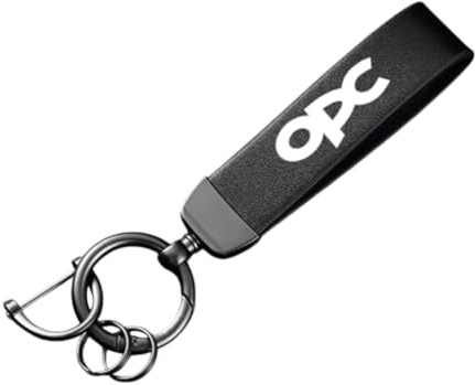 Porte-clés de Voiture pour Opel OPC, Clé de Voiture Cuir Anti-Perte Cadeau Pratique Key Voiture Accessoires,A
