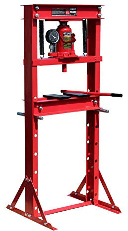 Wiltec Pressa idraulica da officina 20t Pressa a telaio per cuscinetti con manometro
