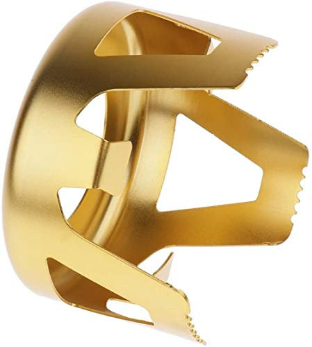 Sitrda Portable Alcohol Stove Stand Alcohol Stove Pot Stand Support for Hiking Camping Outdoor Activity (Gold)