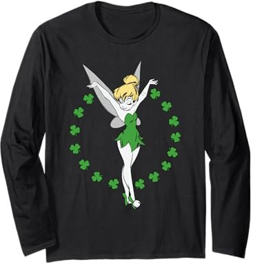 Disney Tinker Bell Ring of Shamrocks St. Patrick's Day Langarmshirt