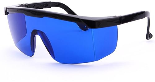 Occhiali di sicurezza per laser, 190nm - 540nm Laser Incisore Occhiali protettivi Occhiali di protezione per gli occhi per il lavoro, Blu