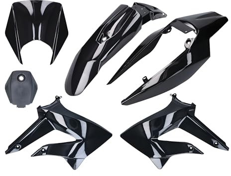 Verkleidung Kit komplett schwarz für Derbi Senda 2011-, Gilera RCR, SMT 2011-