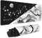Tapis de souris de jeu japonais en fleurs de cerisier - Noir et blanc - 31,5 x 11,8 pouces - XL - Rose Sakura - Design cool - Grand clavier pour ordinateur portable - Base en caoutchouc antidérapante