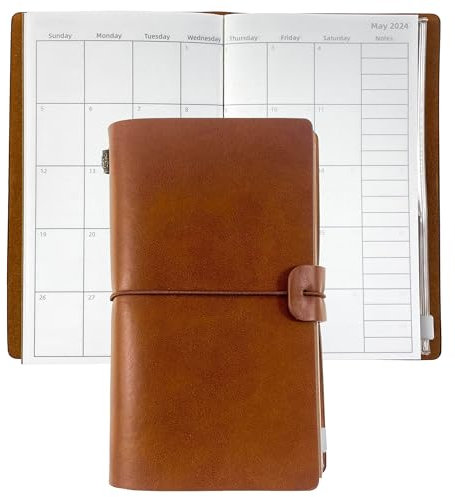 UNIQUE HM&LN Terminplaner 2023 2024, Kalender 2023/2024 Wochenplaner, Buchkalender Taschenkalender, Softcover Tagebuch
