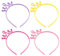 TNSRAY Couronne de Princesse pour Enfant, 4 Pièce Diadème Princesse,Enfant Princesse Couronne Serre Tête de Princesse pour Filles Anniversaire Party Habiller Accessoires, pour Accessoires de fête