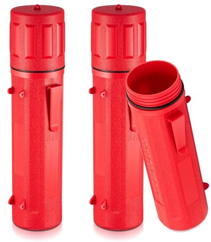 Zonon 2 Pcs Welding Rod Storage Tube 14 Inch Stick Welding Electrode Storage Tube Airproof Welding Rod Holder Waterproof Welding Rod Container for Welding Rod Canister(Red)