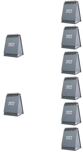 Lurrose 8stücke Mini Kalender Praktischer Tischkalender Im Minimalistischen Design Für Büro Und Zuhause Mit Hochwertigen Papiermaterialien Zufälligen Stickern Und Regelmäßigem