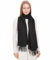 Elegante Stola Für Abendkleid - Schwarz Schals & Tücher Für Damen - Leichter Pashmina Schal Für Frühling - Schultertuch Für Hochzeit - Halstuch Für Damen - Dünner Schal Dame Stola (Schwarz)