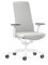 Interstuhl Pure Fashion Edition – Der Bürostuhl der Sich an Gewicht und Bewegung anpasst – ausgestattet mit der nachgewiesen ergonomischen Smart-Spring Technologie (4D-Armlehnen, White | White)