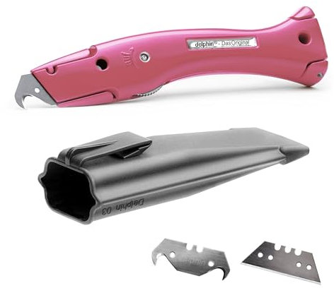 Delphin®-03 Farb Edition inkl. Klingen und Kunststoffköcher, Teppichmesser