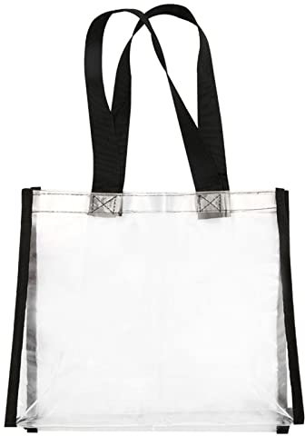XZQYDS Transparente Taschen PVC Strandtasche Damen Einkaufstasche Handtasche mit Griffen für Kleidung Gitter