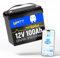 WattCycle 12V 100Ah LiFePO4 Lithiumbatterie mit Bluetooth, 12V Mini Batterie 100A Smart BMS, Unterstützung der Batterieüberwachung über Bluetooth-App, 15000 Tiefentladezyklen