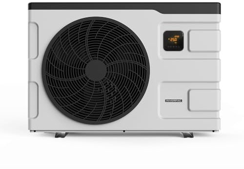 ZEALUX 7.5kW~28.5kW INVERBOOST Elite Pompa di Calore per Piscina Fuori Terra Fino a 180m³, Ventilatore Singolo/Doppio, Wi-Fi Integrato, Tre modalità di Riscaldamento, C.O.P Fino a 16 (INVERPAC S095)