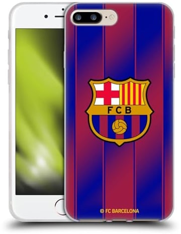 Head Case Designs Offizielle FC Barcelona Home 2025/26 Wappen-Set Gelhülle [Militärischer Schutzgrad] Kompatibel Mit Apple iPhone 7 Plus/iPhone 8 Plus Und Kompatibel Mit MagSafe