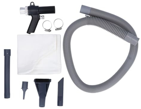 Accessoire Pneumatique Kit Compresseur Air, Pistolet Soufflette Double Usage, Acier Alliage Résistant - Soufflage et Aspiration Polyvalent, Ergonomie Confortable, Usage Atelier et Chantier