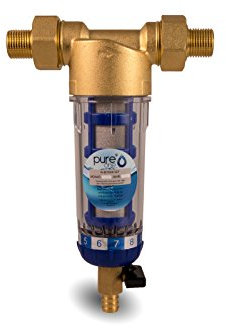PureOne PPF-60 Longlife Vorfilter 1 (Adapter wählbar) Feinheit 40 µm Als Waschmaschinenfilter mit Polyphosphatkugeln, Außenfilter für Wasserpumpe od. Tauchpumpe. Dauer Filtereinsatz, Siphon Auslass