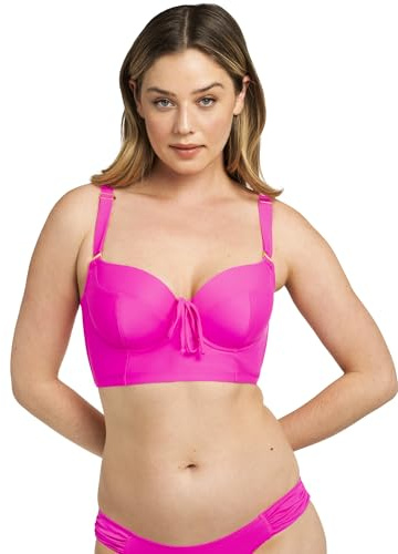 Smart & Sexy Top Bikini da Donna con Ferretto di Supporto, Fucsia Sizzle, 85E