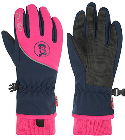 Trollkids Kids Trolltunga Glove 40, Navy/pink