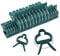 KAHEIGN 100Pcs Pflanzenclips Garten Pflanzenklammern, 2 Größen Wiederverwendbare Gartenpflanze Clips Unterstützende Clips für kleine & große Triebe Spaliere Rosenbögen Rankhilfen