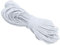 WedDecor Premium 1mm Elastic Cord Beading Cords, Strings & Threads for Jewellery Making, Sewing, Bracelets Necklace Beading, DIY, Wraps, Crafts and Hobby Projects, White, 25 Metres
