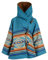 StarTreene Veste coupe-vent pour femme - Grande taille - Style bohème - Vintage - Hiver - Chaud - Capuche - Manches larges - Décontractée - Avec boucle - Poches - Bleu - 38